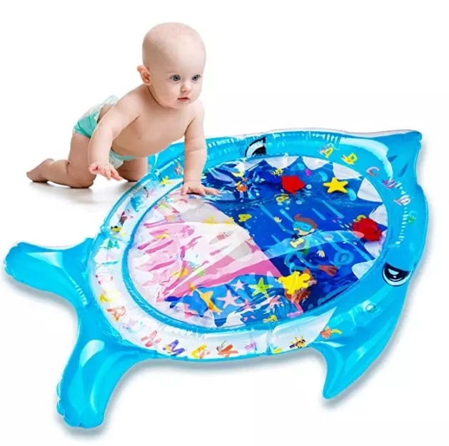 Inflatable Shark Shape Baby Water Play Game Pad Paddling Mat